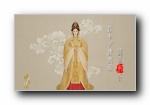 孙俪《芈月传》唯美中国风手绘宽屏壁纸